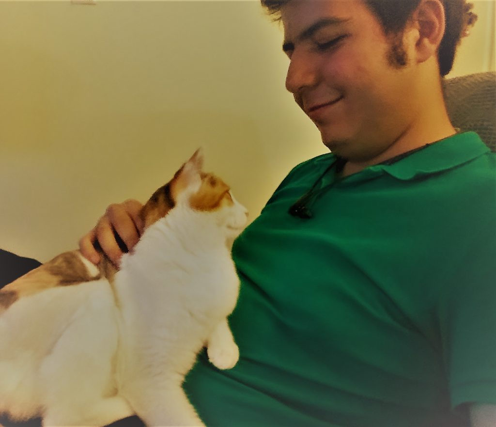 گربه دوستم، مارکوس، که با من خیلی رفیق شده بود!